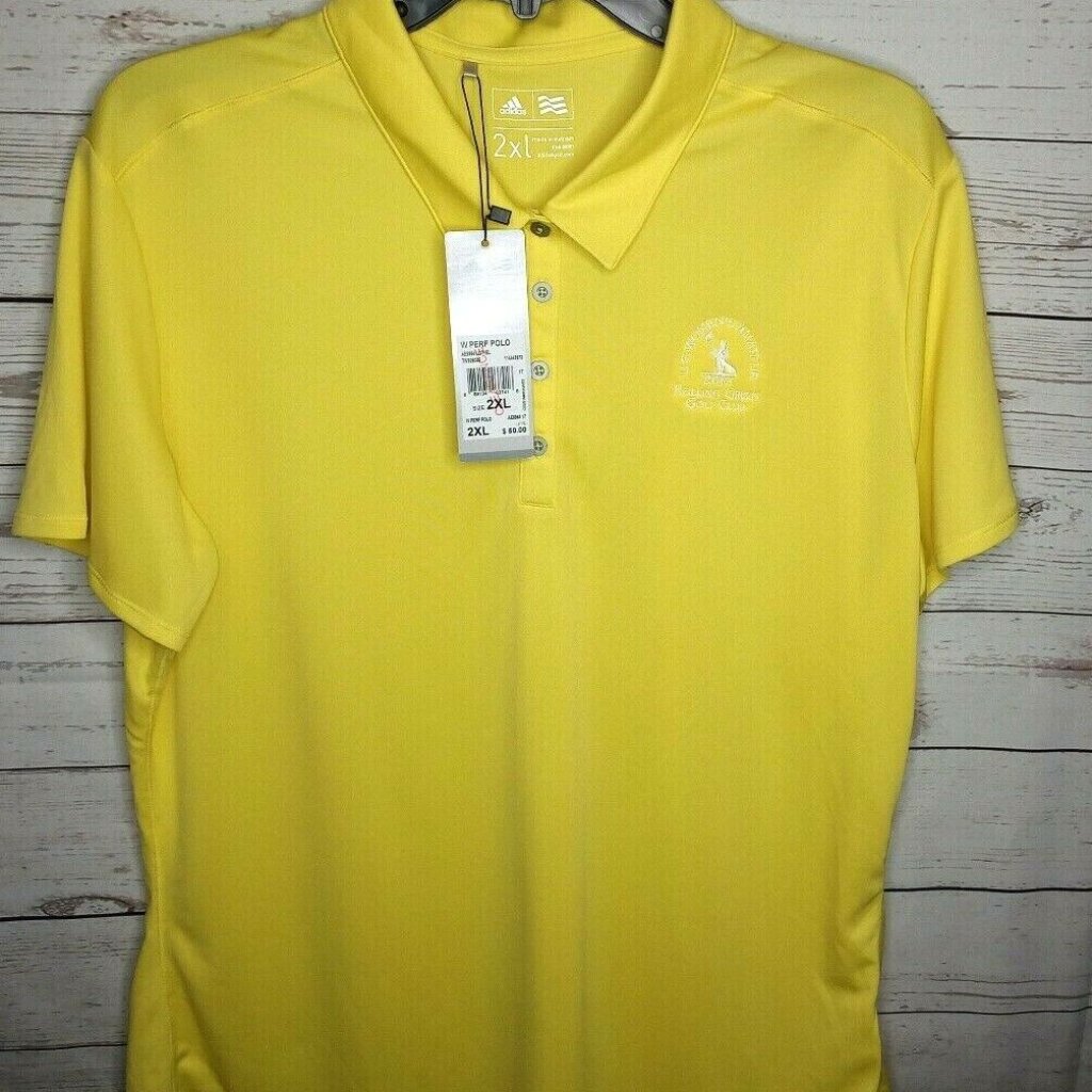 Adidas Performance Yellow Polo Women's New Top